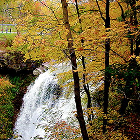 Falls in Autumn Photo Painting